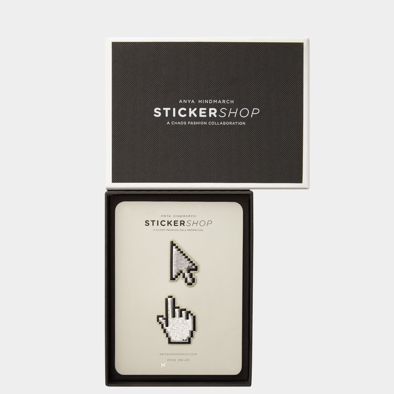 Cursor Stickers -

          
            Metallic Capra in Silver -
          

          Anya Hindmarch US
