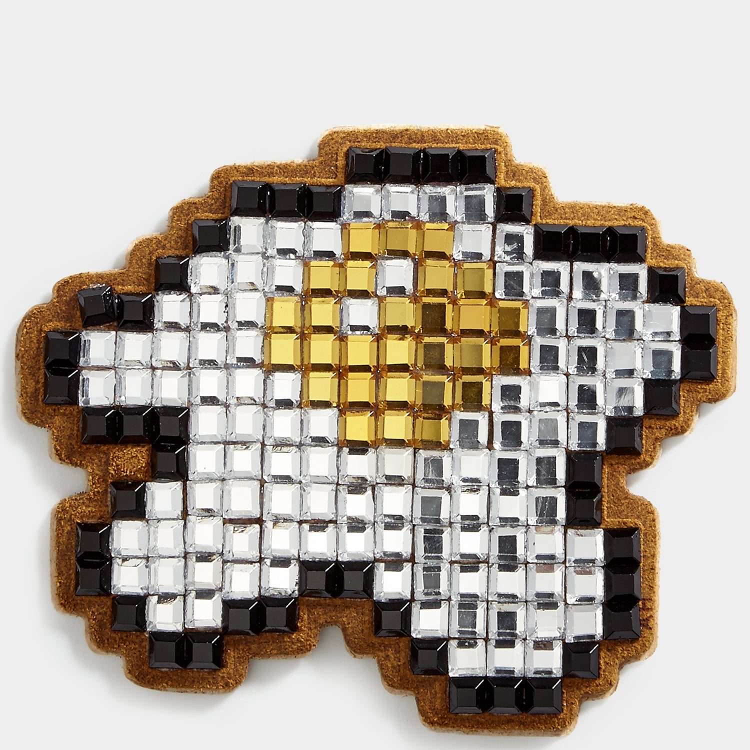 Egg Diamante Sticker -

          
            Suede in White -
          

          Anya Hindmarch US
