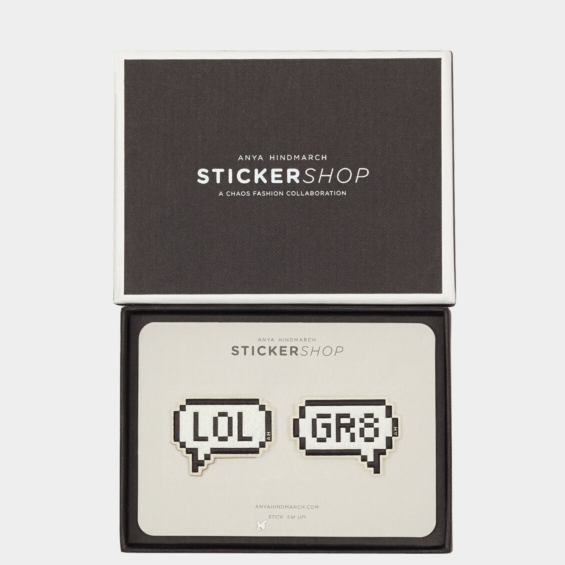 LOL GR8 Sticker -

          
            Capra in Optic White -
          

          Anya Hindmarch US
