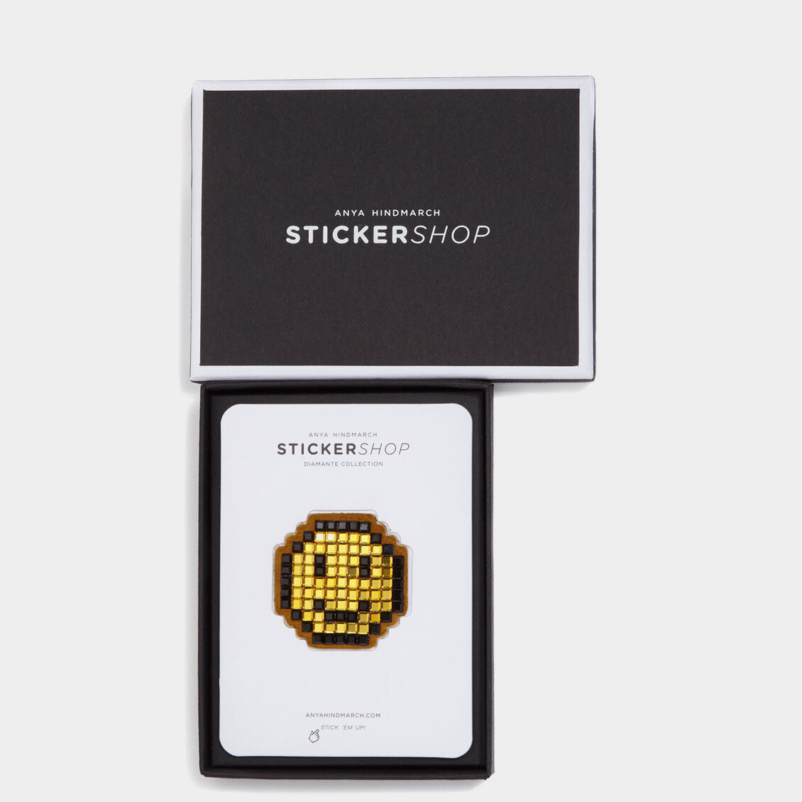 Smiley Diamante Sticker -

          
            Crystals in Mustard -
          

          Anya Hindmarch US
