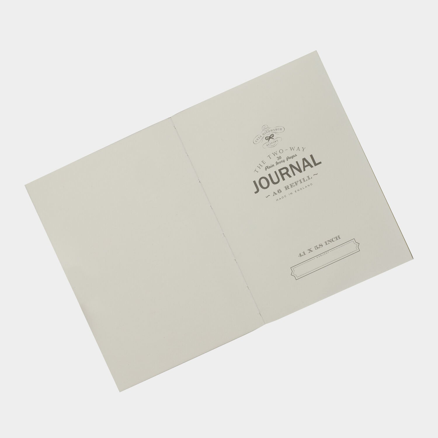 Bespoke A6 Two Way Journal Refill -

          
            Paper in White -
          

          Anya Hindmarch US
