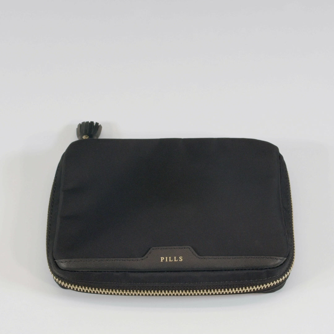 Logo Pills Box -

          
            Jacquard Nylon in Black -
          

          Anya Hindmarch US
