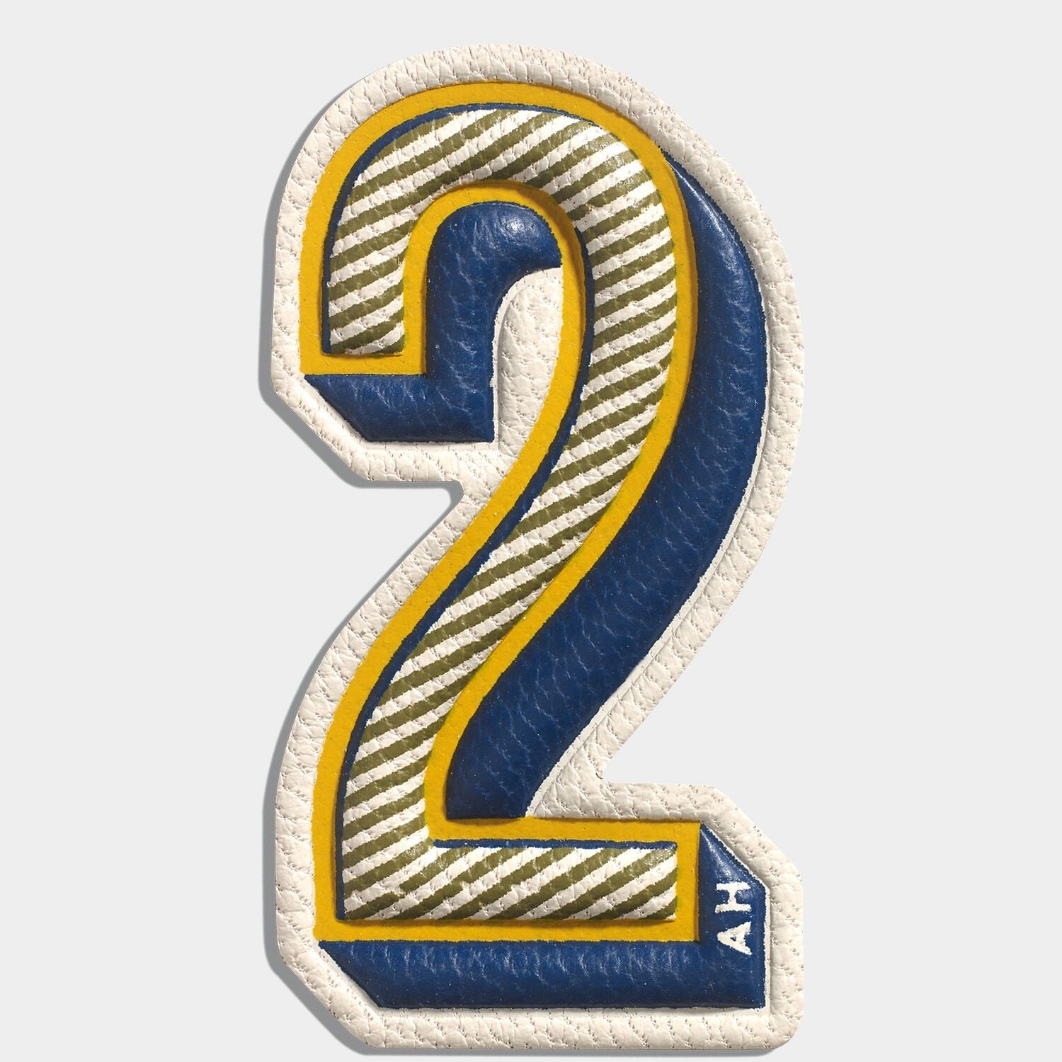 2nd Number Sticker Two Leather Sticker | Anya Hindmarch US