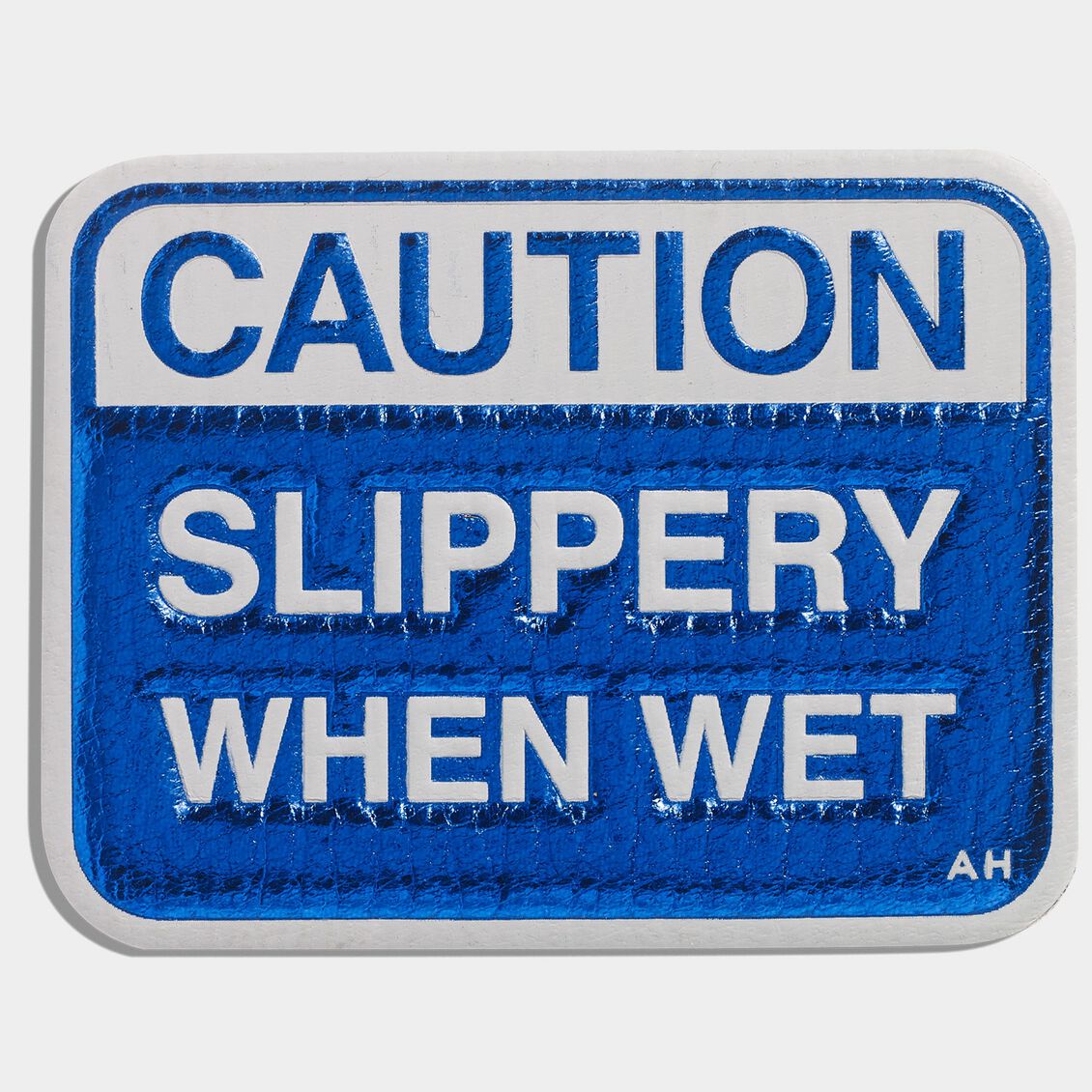 Caution Sticker -

          
            Metallic Capra in Electric Blue -
          

          Anya Hindmarch US
