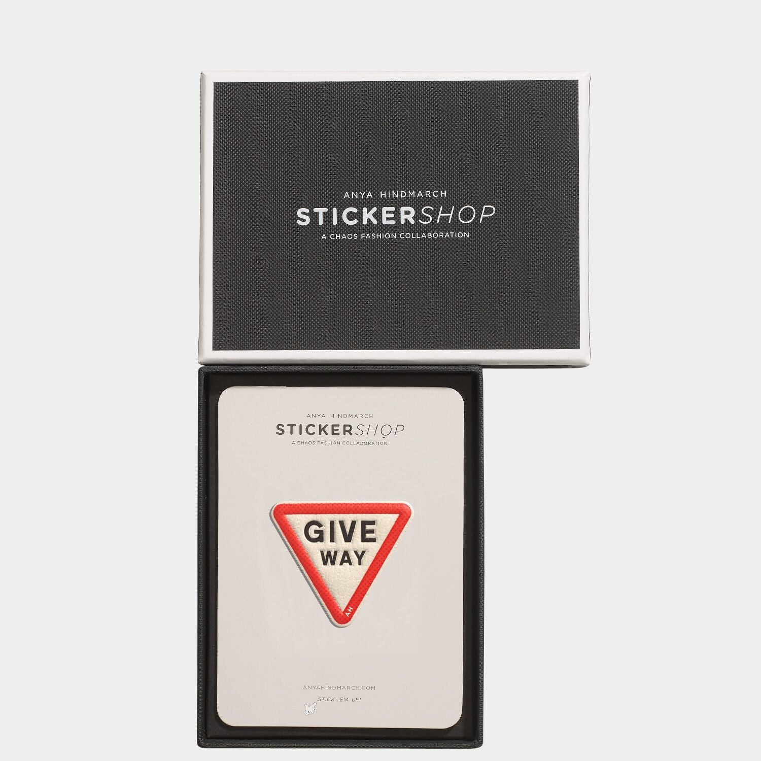 Give Way Leather Stickers -

          
            Capra in Chalk -
          

          Anya Hindmarch US
