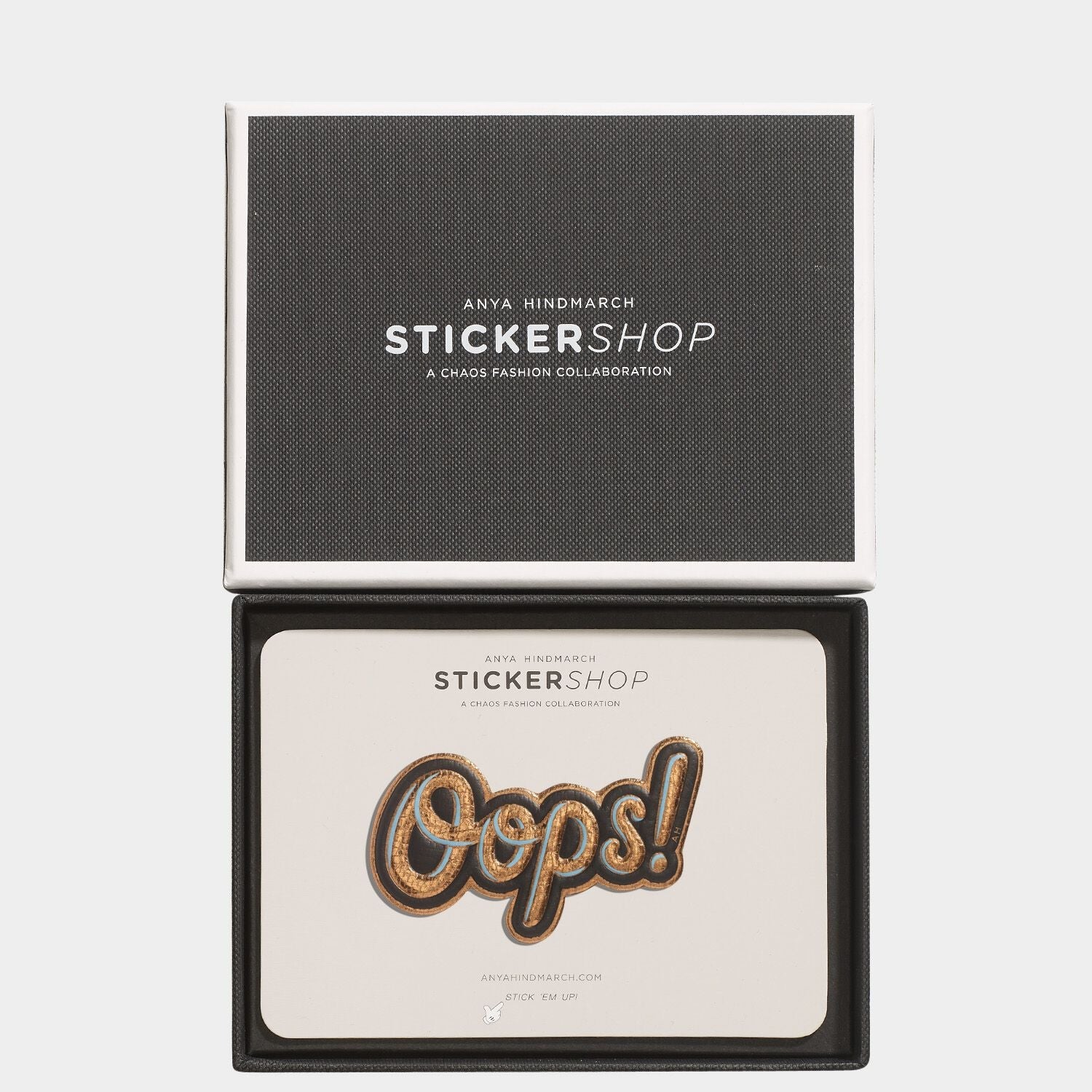 OOPS! Sticker -

          
            Metallic Capra in Chestnut -
          

          Anya Hindmarch US
