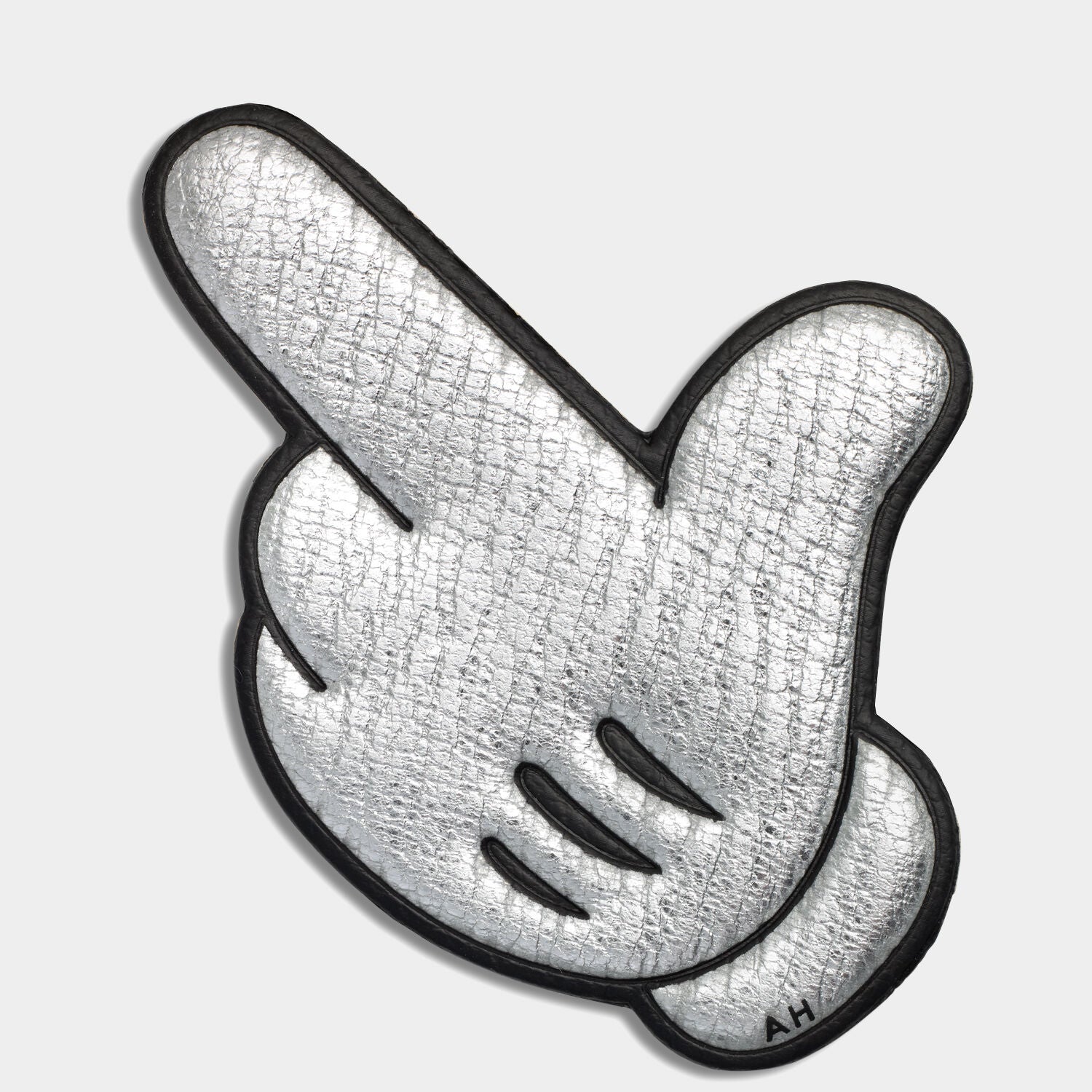 Pointing Leather Sticker -

          
            Metallic Capra in Silver -
          

          Anya Hindmarch US
