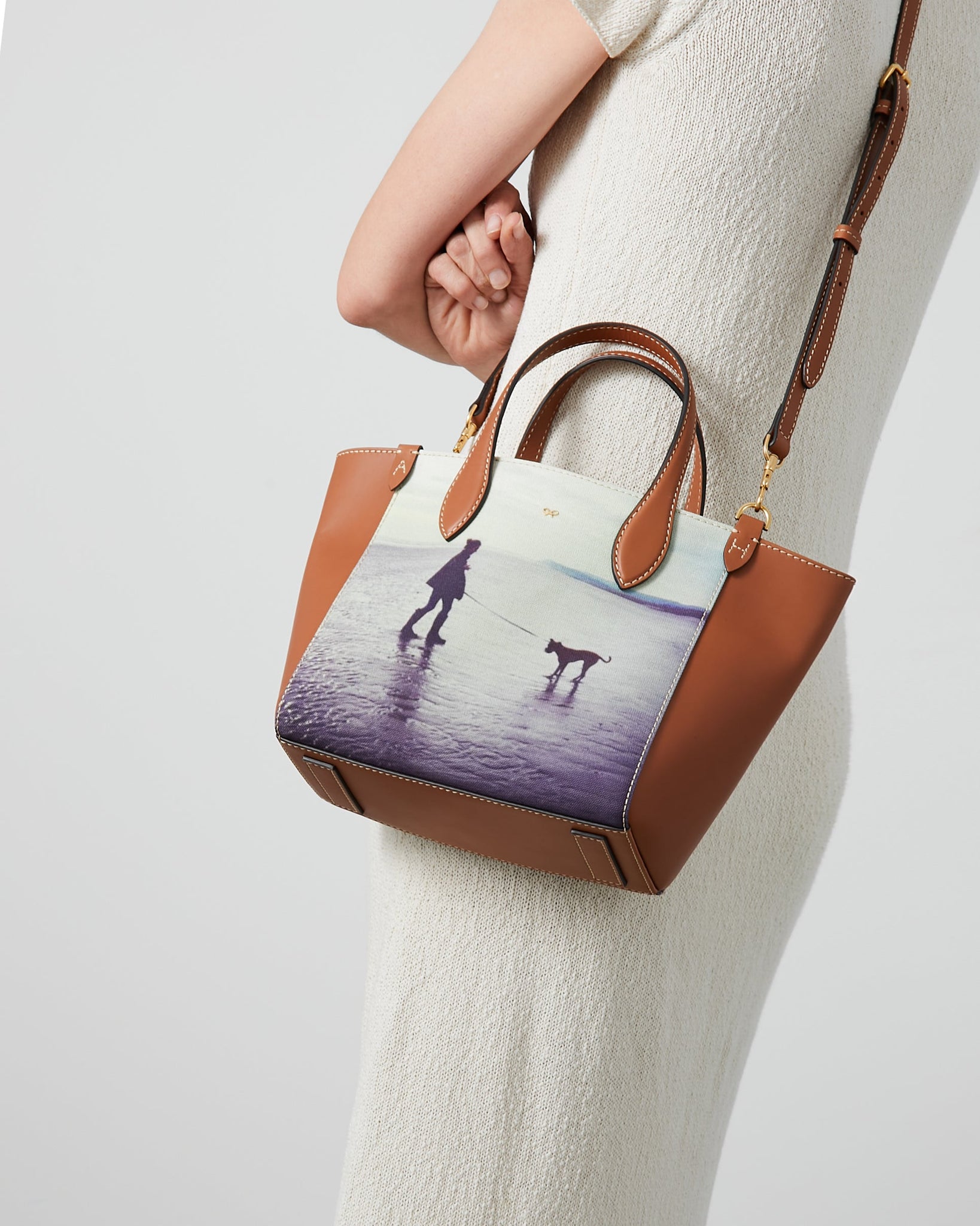 Be A Bag Small Cross-body Tote -

                  
                    Recycled Canvas in Tan -
                  

                  Anya Hindmarch US
