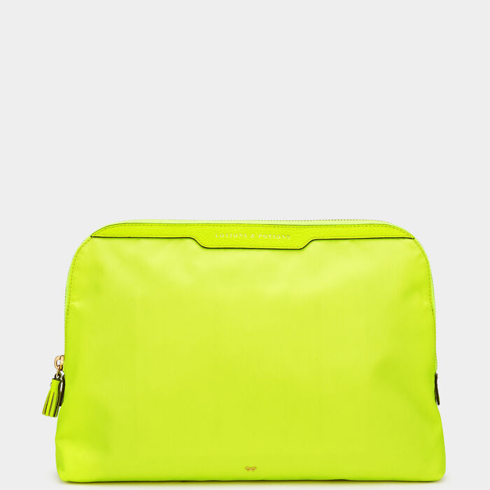 Lotions and Potions Pouch -

                  
                    ECONYL® in Neon Yellow -
                  

                  Anya Hindmarch US
