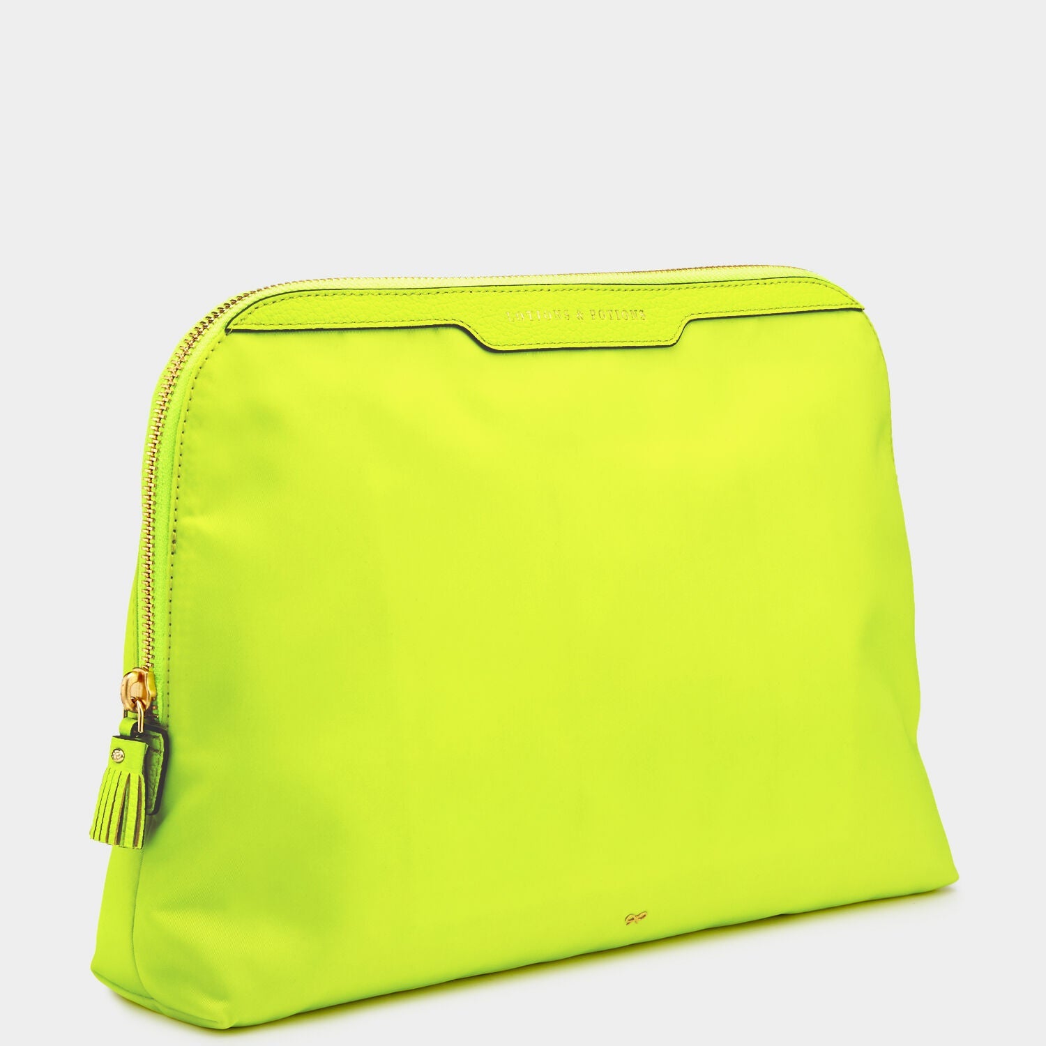Lotions and Potions Pouch -

                  
                    ECONYL® in Neon Yellow -
                  

                  Anya Hindmarch US
