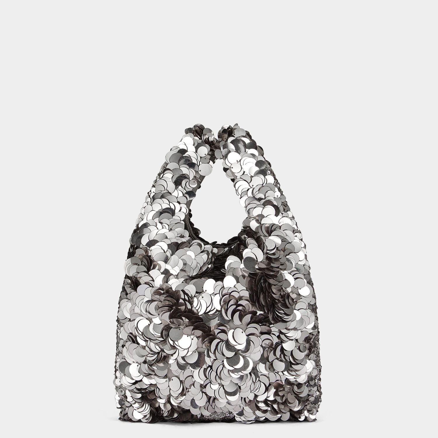 Anya Brands Fisherman's Friend Tote -

                  
                    Recycled Satin in Silver -
                  

                  Anya Hindmarch US
