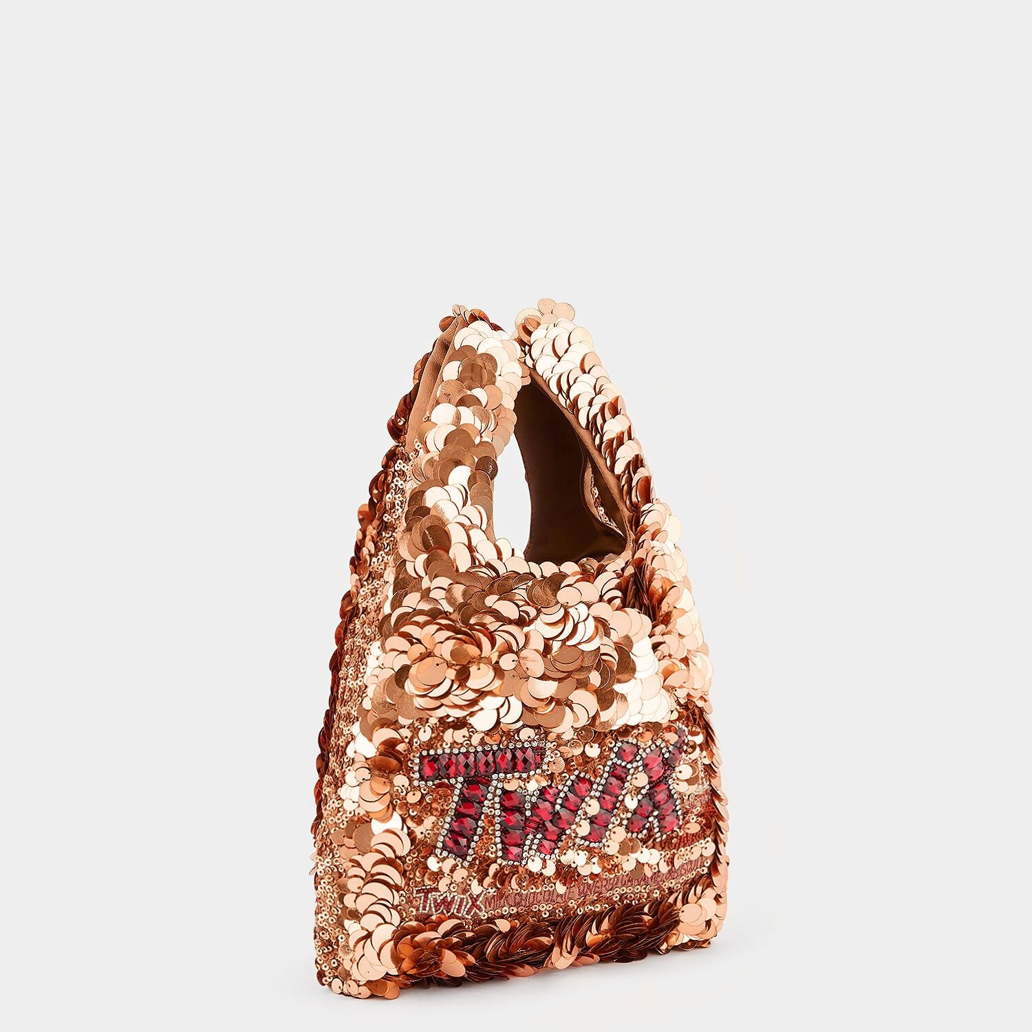 Anya Brands Twix Tote -

                  
                    Recycled Satin in Rose Gold -
                  

                  Anya Hindmarch US
