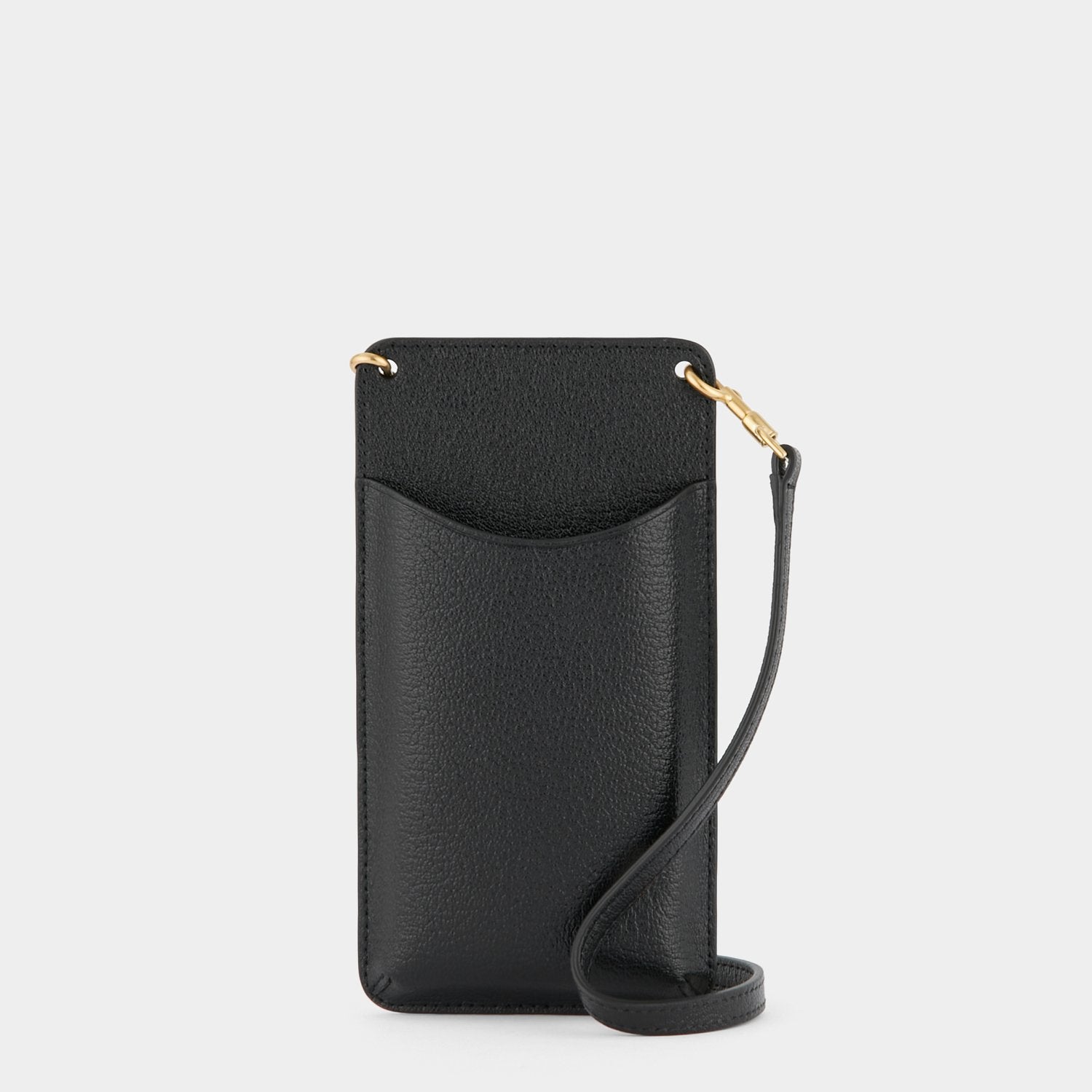 Bespoke Phone Pouch on Strap -

                  
                    Capra in Black -
                  

                  Anya Hindmarch US
