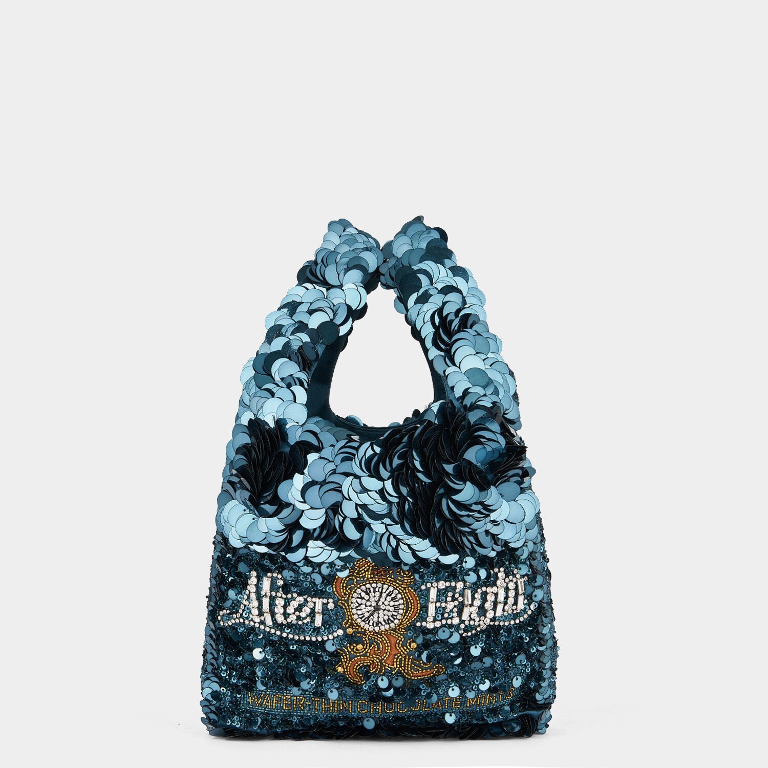 Anya Brands After Eight® Tote -

                  
                    Recycled Satin in Dark Teal -
                  

                  Anya Hindmarch US

