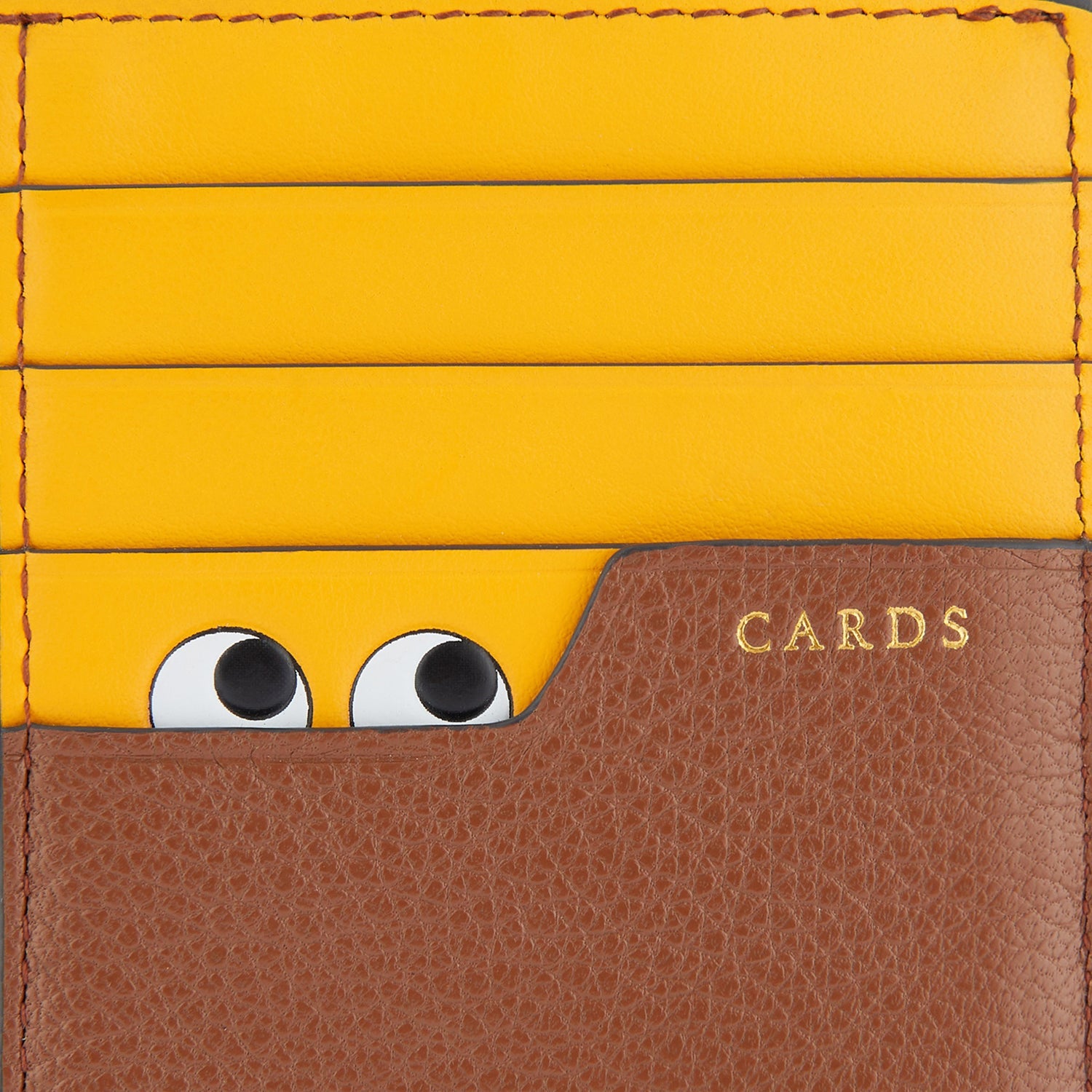 Peeping Eyes Zip Card Case -

                  
                    Capra Leather in Cedar -
                  

                  Anya Hindmarch US
