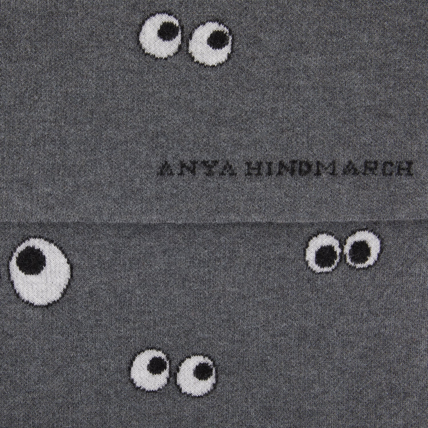 All Over Eyes Scarf -

                  
                    Lambswool in Dark Slate -
                  

                  Anya Hindmarch US

