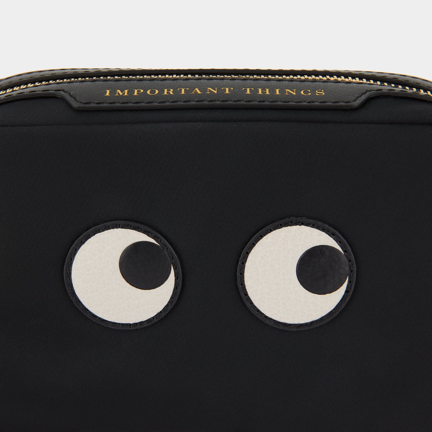 Eyes Important Things Pouch -

                  
                    Econyl® Regenerated Nylon in Black -
                  

                  Anya Hindmarch US
