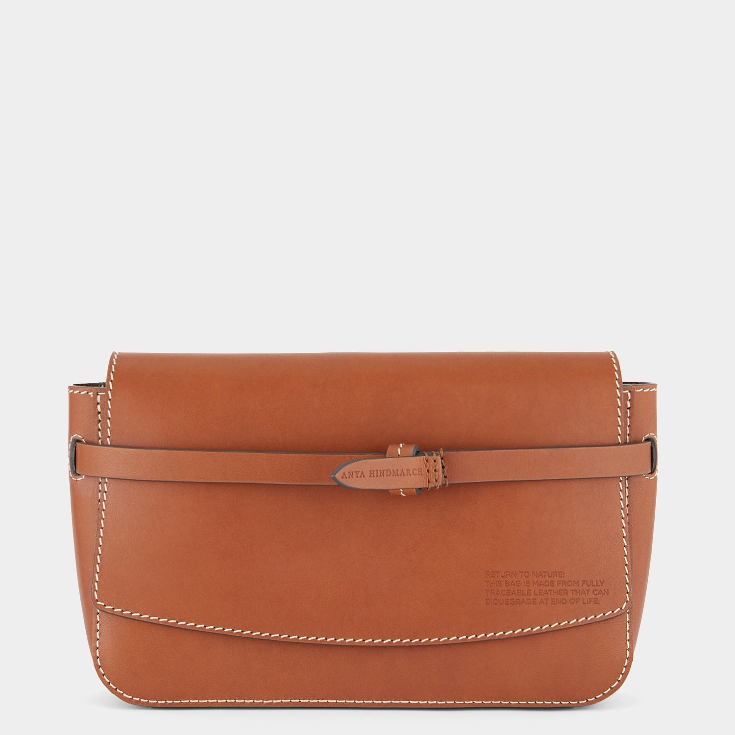 Return to Nature Clutch -

                  
                    Compostable Leather in Tan -
                  

                  Anya Hindmarch US
