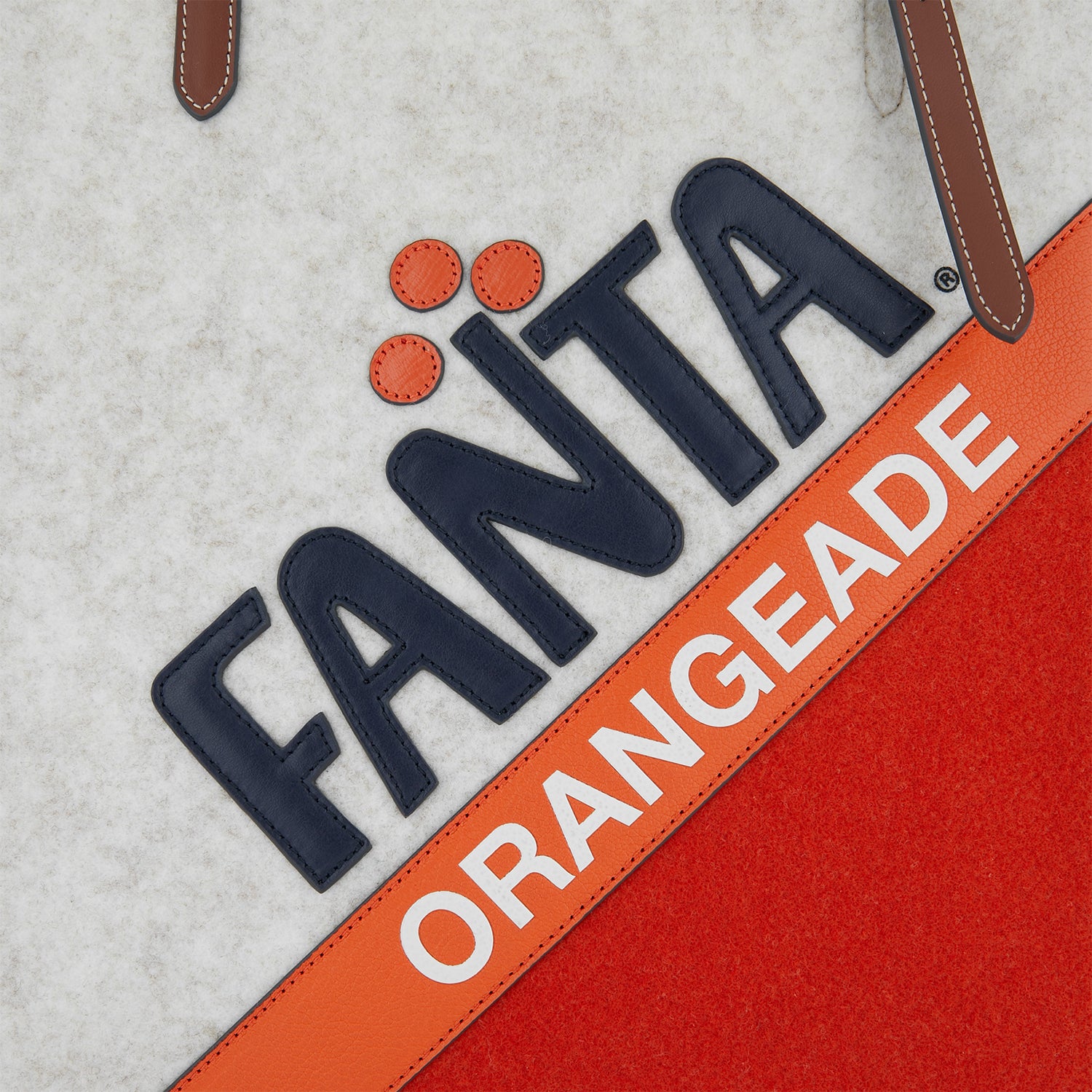 Anya Brands Fanta Felt Tote -

                  
                    Recycled Felt in Chalk/Clementine -
                  

                  Anya Hindmarch US
