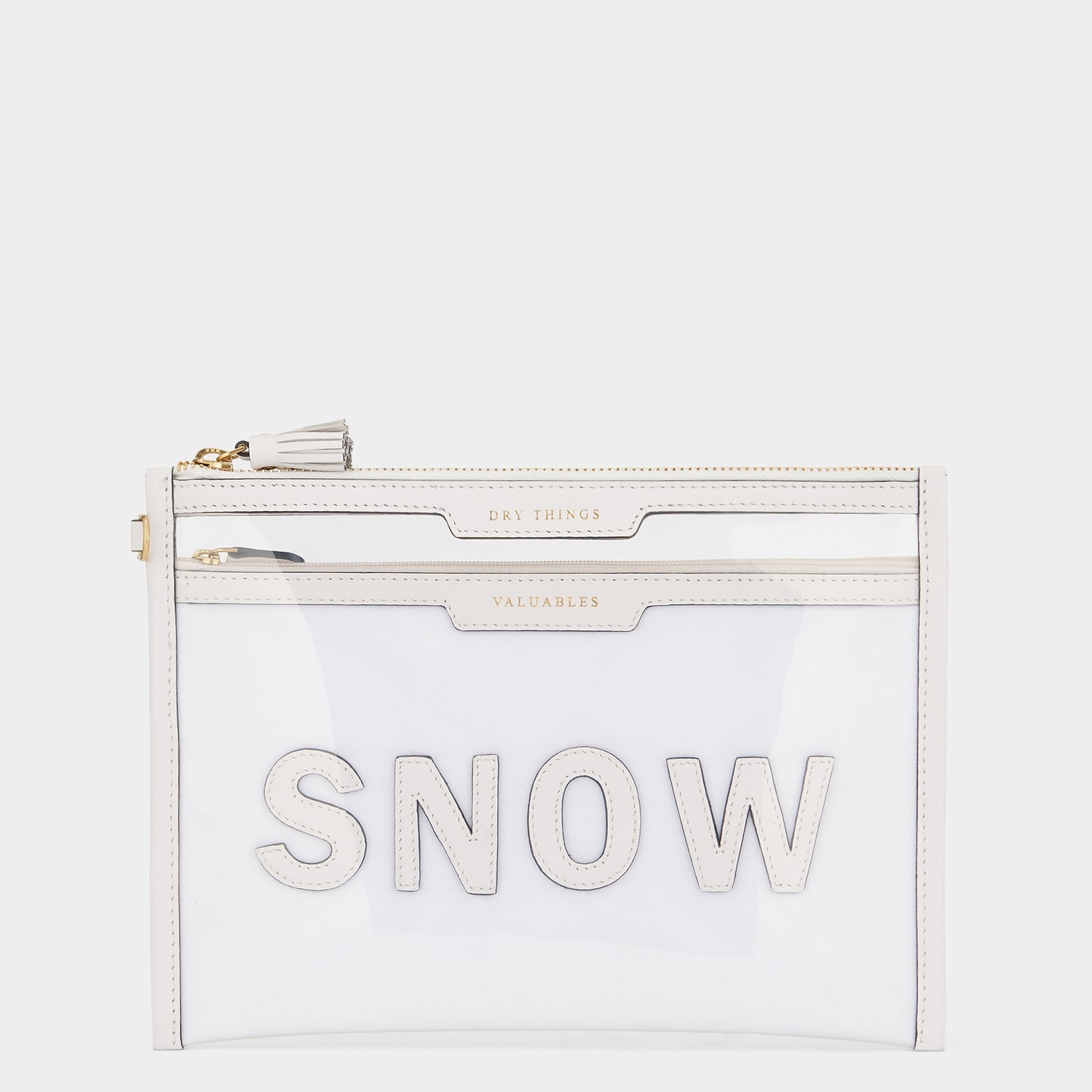 Snow Dry Things Pouch -

                  
                    Leather in White -
                  

                  Anya Hindmarch US
