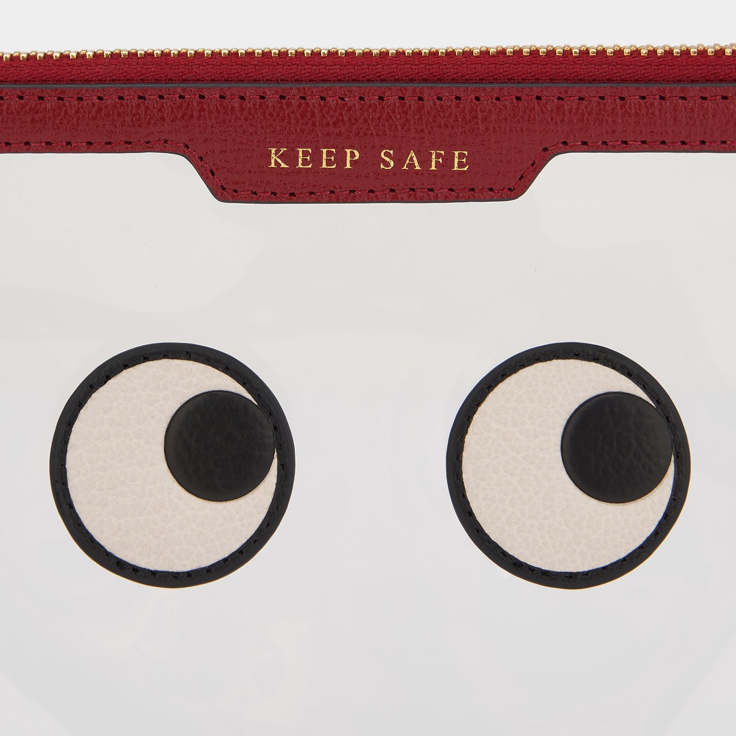 Eyes Keep Safe Pouch -

                  
                    Capra Leather in Vampire Red -
                  

                  Anya Hindmarch US
