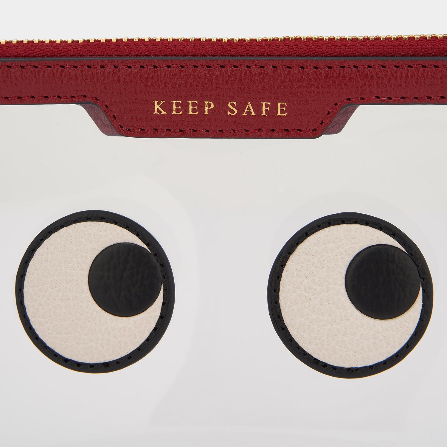 Small Eyes Keep Safe Pouch -

                  
                    Capra Leather in Vampire Red -
                  

                  Anya Hindmarch US
