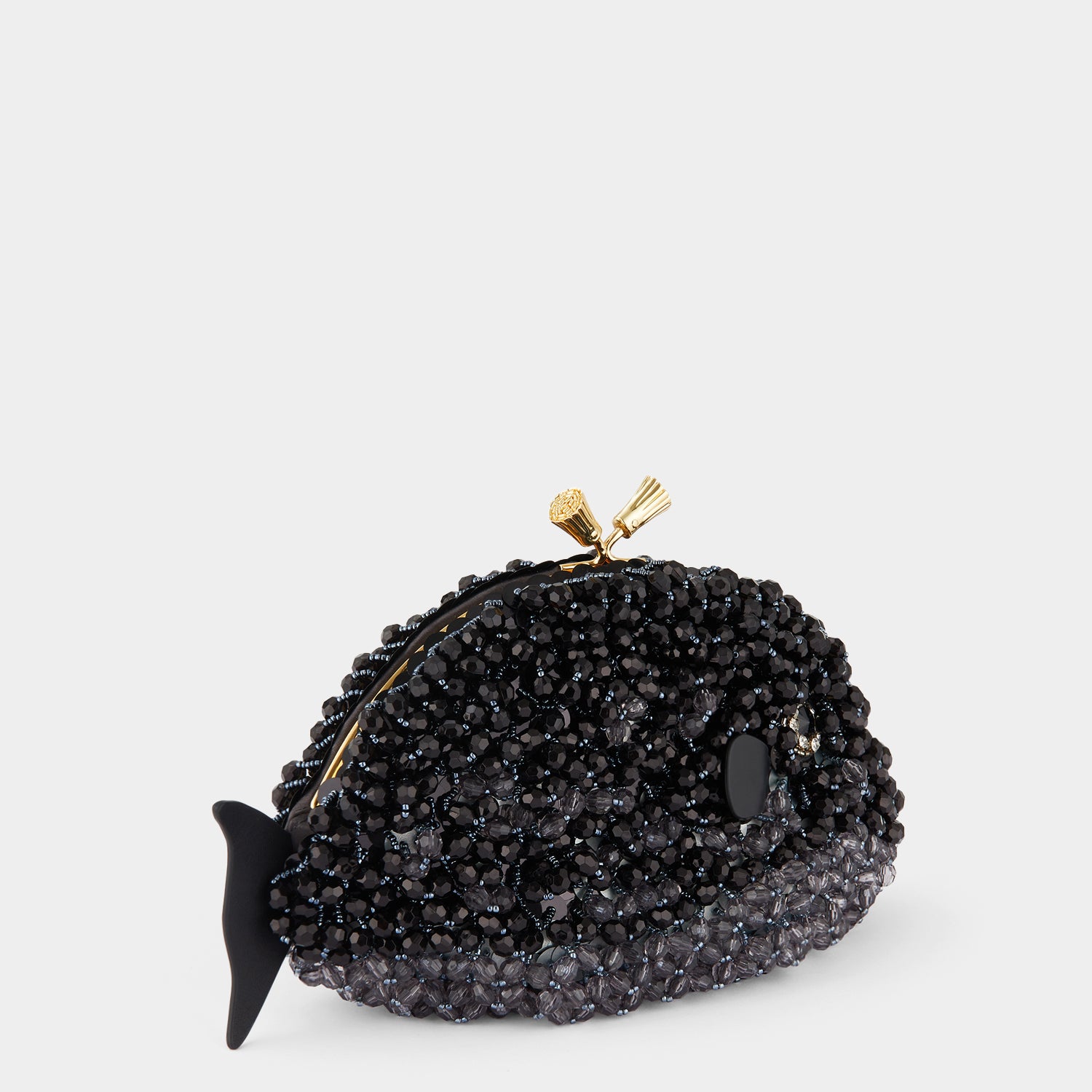 Fish Maud Tassel Clutch -

                  
                    Beads in Black -
                  

                  Anya Hindmarch US
