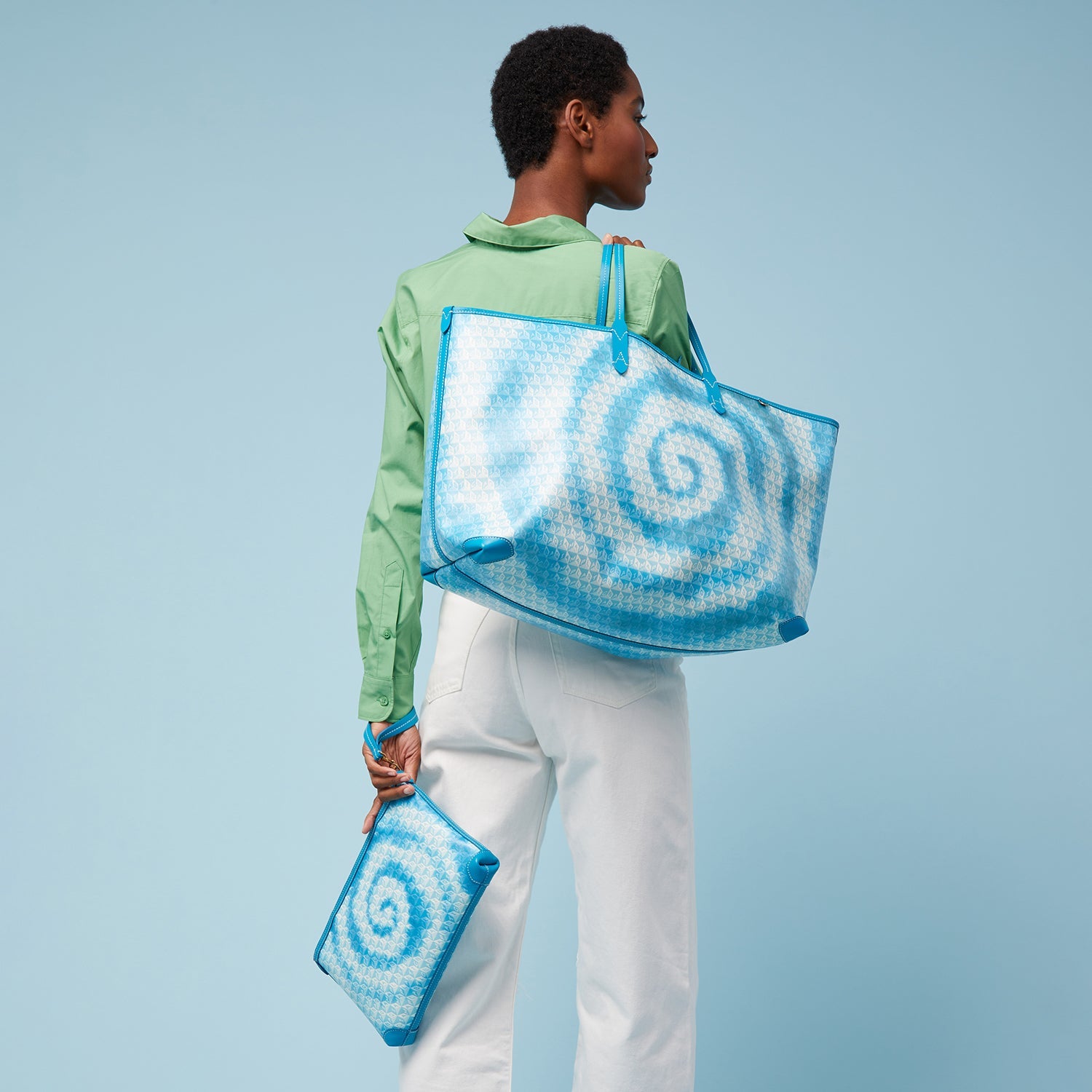 I am a Plastic Bag XL Tie Dye Tote -

                  
                    Recycled Canvas in Peacock -
                  

                  Anya Hindmarch US
