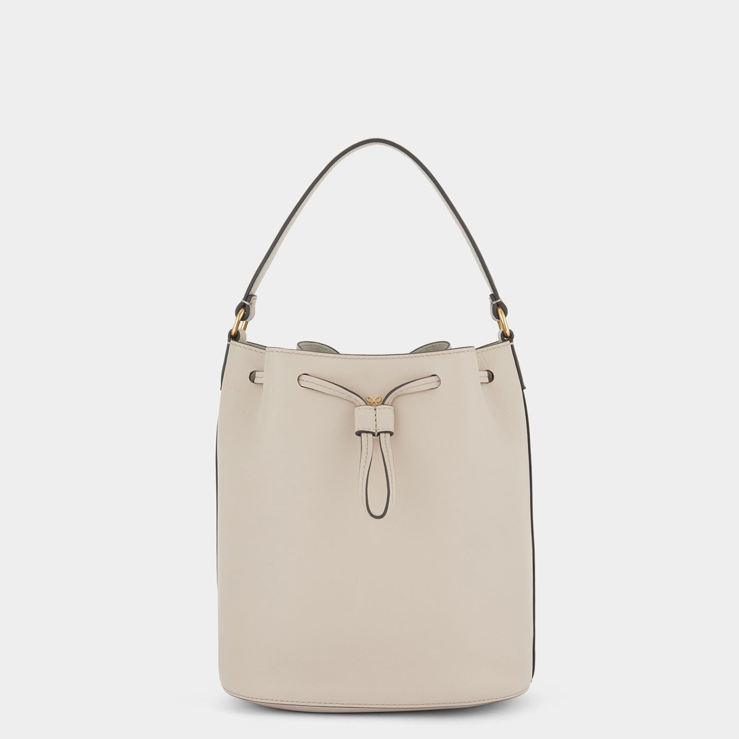 Vaughan Drawstring -

                  
                    Calf Leather in Grey White -
                  

                  Anya Hindmarch US
