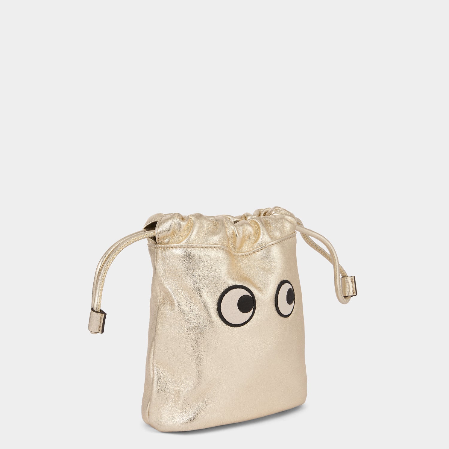 Eyes Drawstring Pouch -

                  
                    Metallic Leather in Light Gold -
                  

                  Anya Hindmarch US
