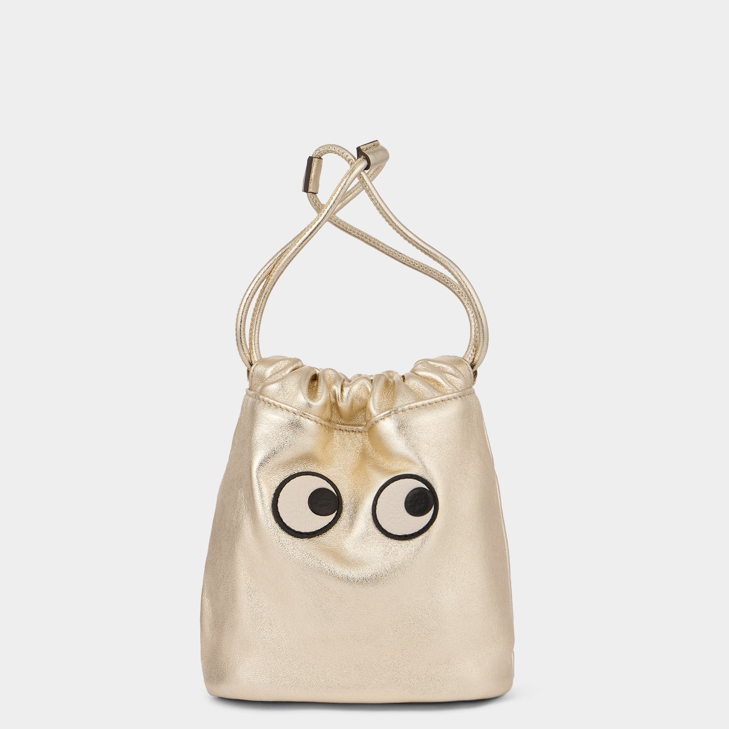 Eyes Drawstring Pouch -

                  
                    Metallic Leather in Light Gold -
                  

                  Anya Hindmarch US
