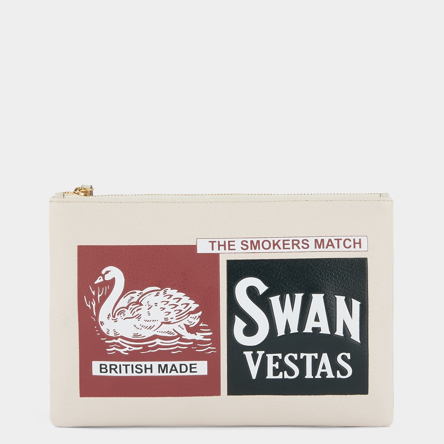 Anya Brands Swan Tassel Clutch -

                  
                    Capra Leather in Chalk -
                  

                  Anya Hindmarch US
