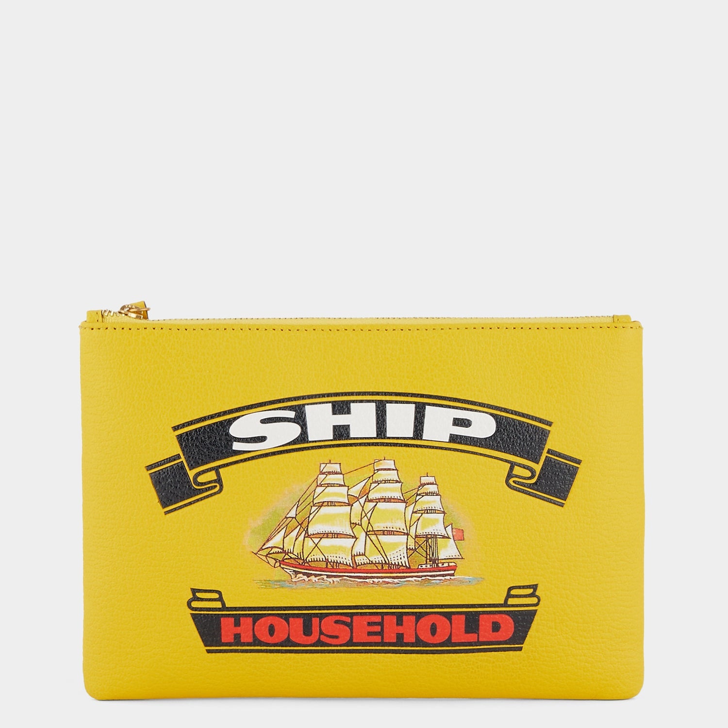 Anya Brands Ship Tassel Clutch -

                  
                    Capra Leather in Yellow -
                  

                  Anya Hindmarch US
