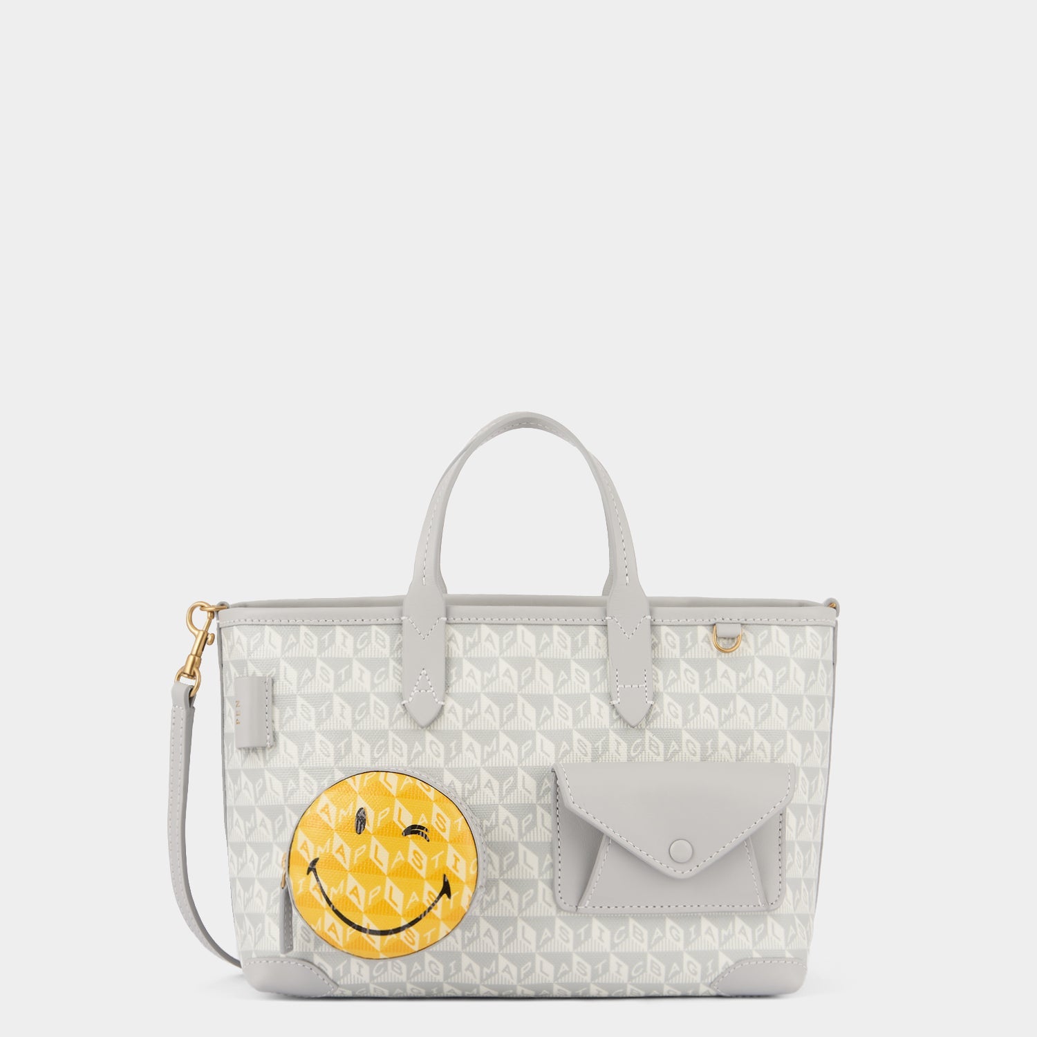 I Am A Plastic Bag Wink XS Tote -

                  
                    Recycled Canvas in Frost -
                  

                  Anya Hindmarch US
