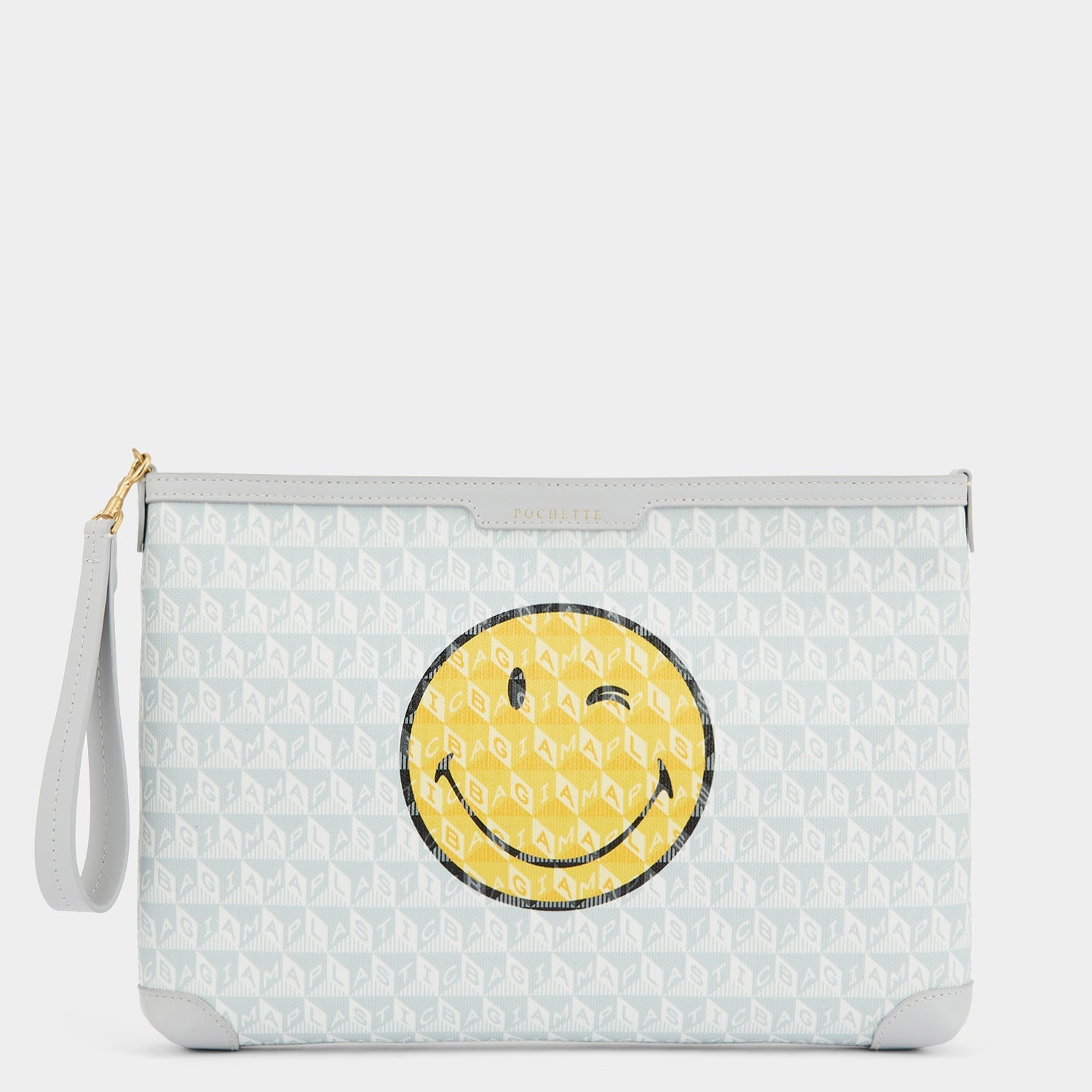 I Am A Plastic Bag Wink Pochette -

                  
                    Recycled Canvas in Frost -
                  

                  Anya Hindmarch US
