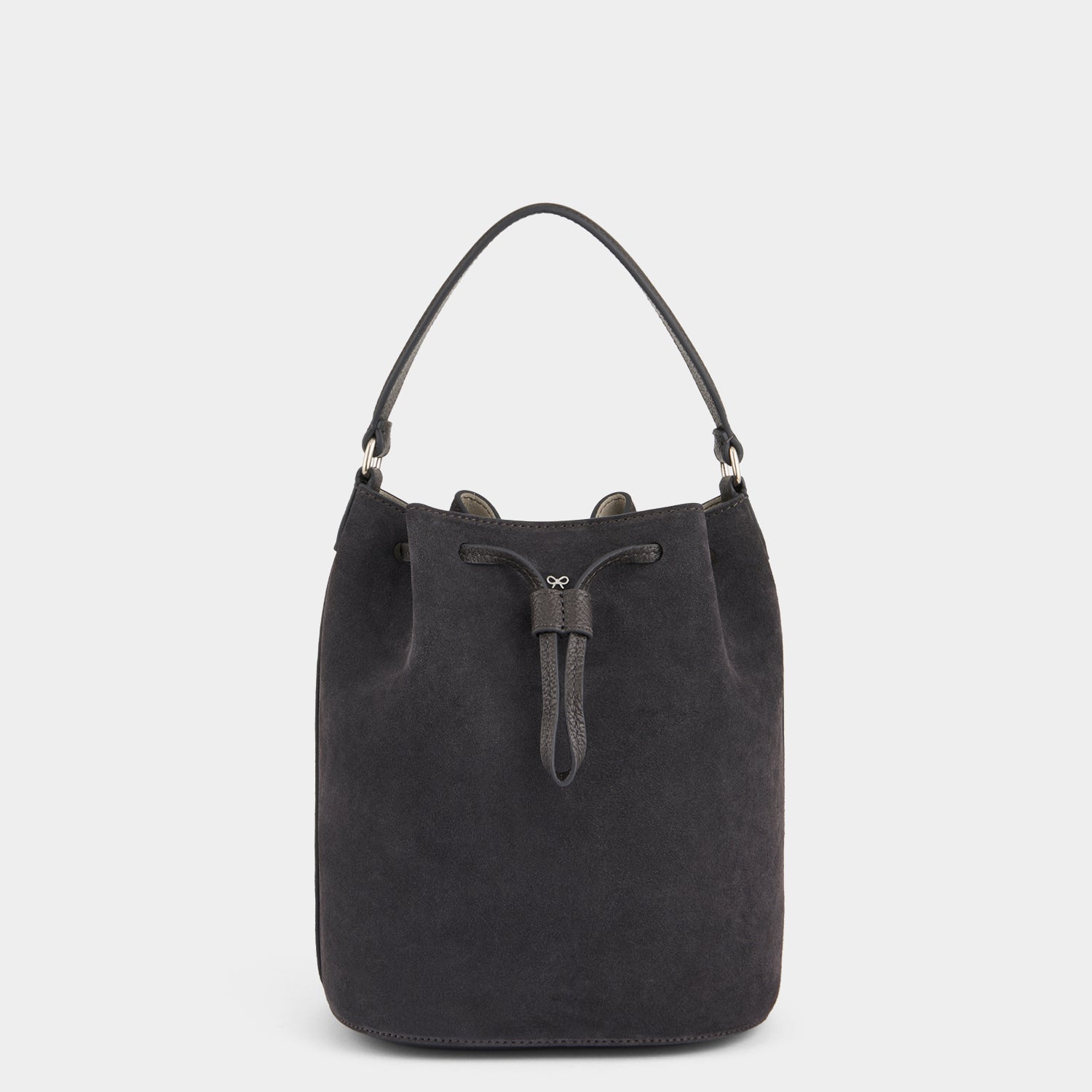 Vaughan Suede Drawstring -

                  
                    Suede in Charcoal -
                  

                  Anya Hindmarch US
