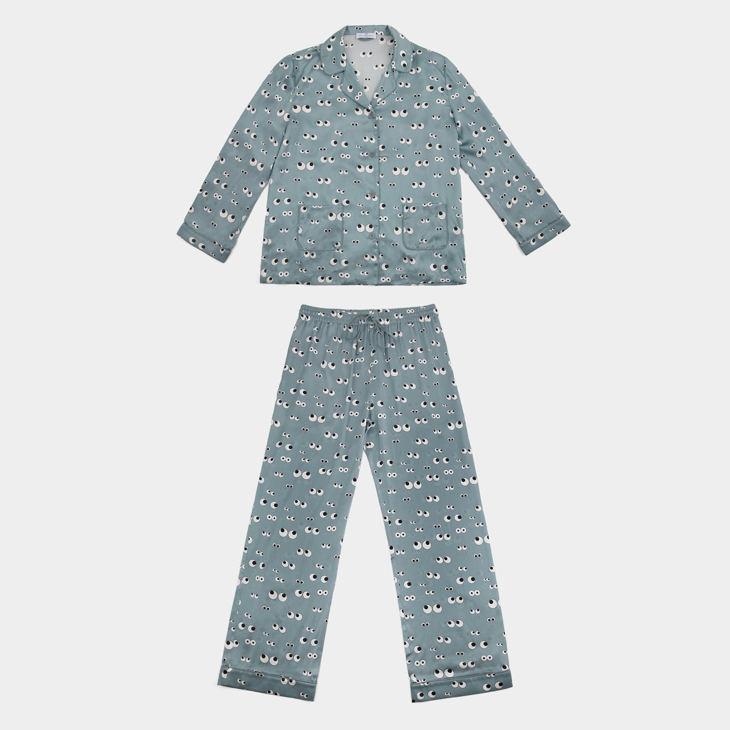 All Over Eyes Pyjamas -

                  
                    Silk Cotton in Duck Egg -
                  

                  Anya Hindmarch US
