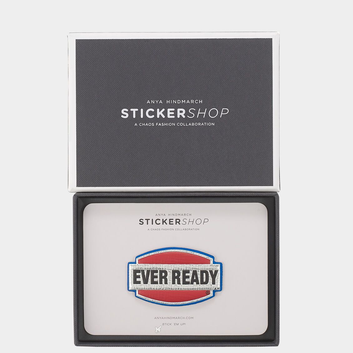 Ever Ready Sticker -

                  
                    Metallic Capra in Silver -
                  

                  Anya Hindmarch US
