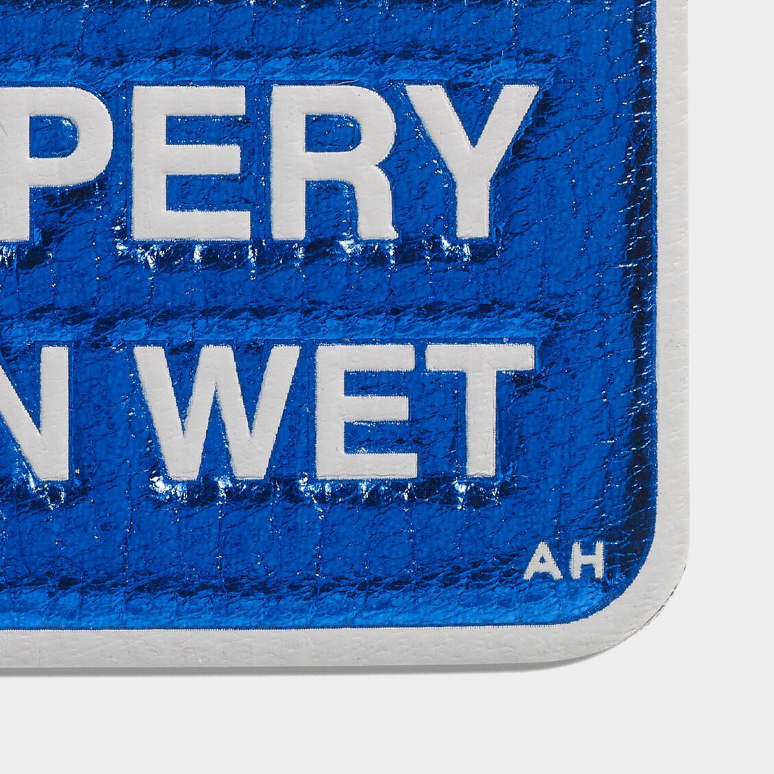 Caution Sticker -

                  
                    Metallic Capra in Electric Blue -
                  

                  Anya Hindmarch US

