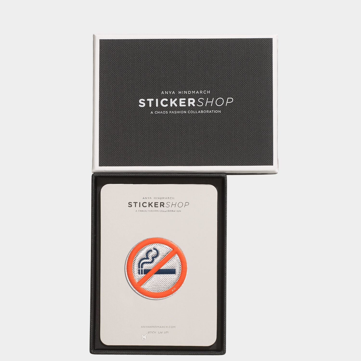 No Smoking Leather Sticker -

                  
                    Metallic Capra in Silver -
                  

                  Anya Hindmarch US
